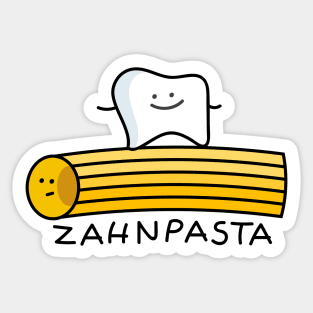 Funny tooth and pasta Sticker